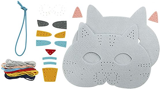Avenue Mandarine Masks to Sew Creative Box - Owl, Cat, Rabbit - Image 3