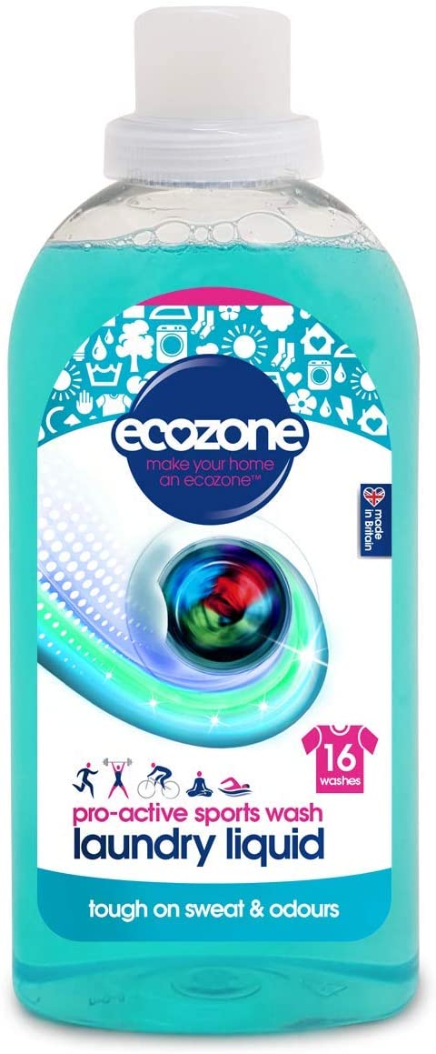 Ecozone Pro-Active Sports Wash, Ultra Concentrated Laundry Liquid Bio Detergent