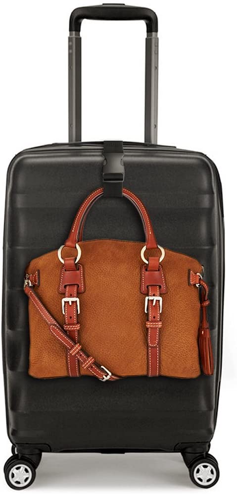 CampTeck U6745 Small Travel Luggage Straps Short Adjustable Connect Suitcase Belt Add On Attachment - Black, 1 Pair - Image 2