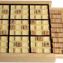 Andux Sudoku Puzzle Board Game with Drawer Wooden Number SD-02 (Black)