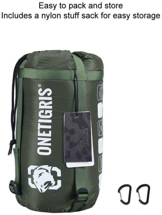OneTigris Night Protector Ultralight Hammock Underquilt, Full Length Camping Quilt for Hammocks Warm 3-4 Seasons, Weighs only 800g, Great for Camping Hiking Backpacking Traveling Beach - Image 4