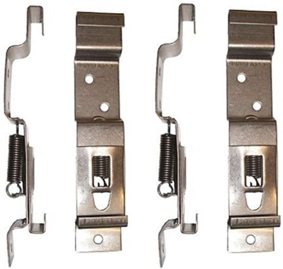 BITS4REASONS - 4 X (2 PAIR) TRAILER NUMBER PLATE HOLDERS CLIPS LICENSE PLATE BRACKETS STAINLESS SPRING LOADED STEEL - STANDARD UK SIZE PLATE 11CM (110MM) DEPTH…