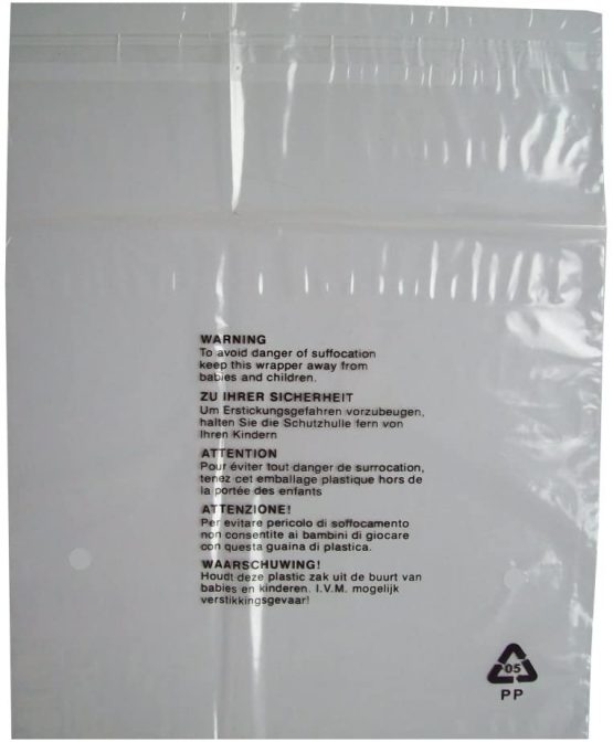 100 CLEAR TRANSPARENT PLASTIC GARMENT CLOTHING RETAIL PACKAGING BAGS + SAFETY WARNING - SMALL SIZE 10x12" 250x300mm 38mu PEEL & SEAL CLOTHES SHIRT T-SHIRT STORAGE PROTECTION DISPLAY POSTAL PACKING