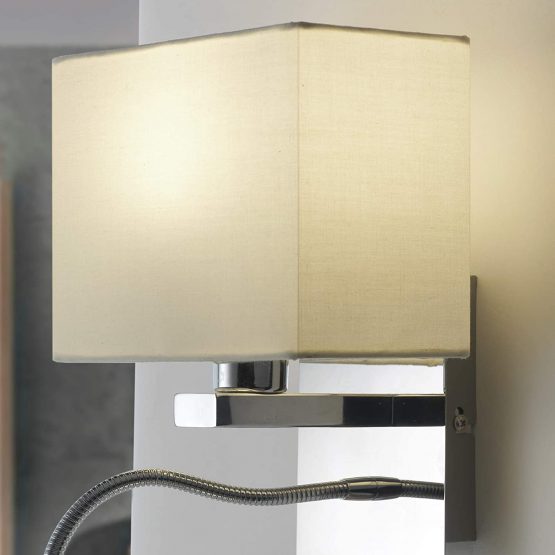 Metal Wall Light Square Ivory (RAL 1013) - Image 4