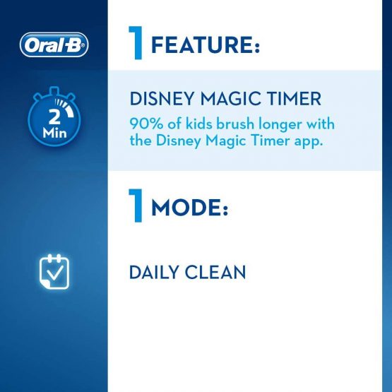 Oral-B Stages Power Kids Electric Rechargeable Toothbrush with Disney Frozen Characters, 1 Handle, 1 Brush Head, UK 2 Pin Plug for Ages 3+, Stocking Filler for Kids - Image 3
