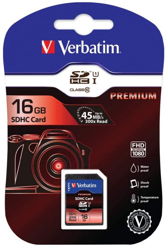 Verbatim 43962 16GB SecureDigital Class 10 SDHC Card
