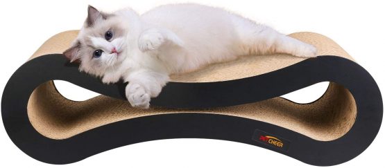 PetCheer Ultimate Cat Scratcher Lounge Bed,Superior Cardboard & Construction