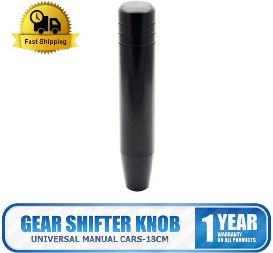 MASO Stick Shift Knob Universal Aluminum Manual Gear Lever 5Speed (7. 18CM Aluminum shift knob, Black) - Image 2