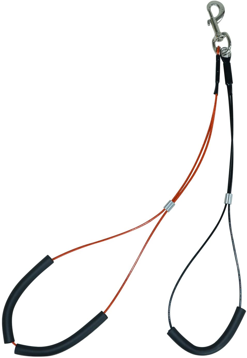 Gravitis Pet Supplies Dog Grooming Loop Set - Neck and Haunch Holder for use with Dog Grooming Table - Large Red for Small/Medium dogs