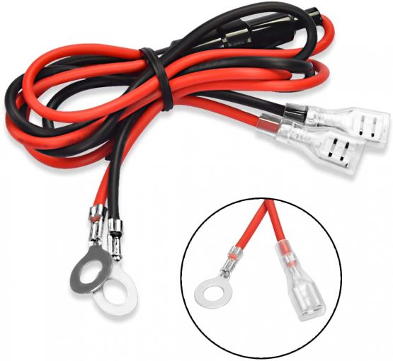 2 Pack Cigarette Lighter Socket, Waterproof and dustproof 12V/24V DC lighter socket plug Outlet for Boat Motorbike Car,With 0.6m Connection Cable - Image 3