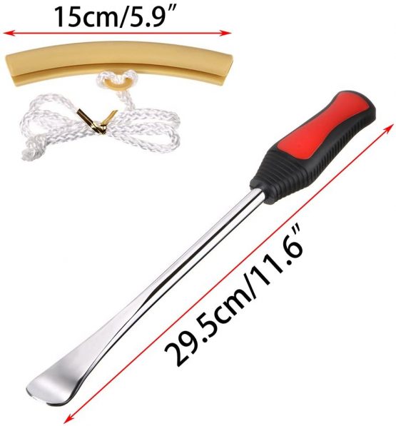 BTSKY Tire Levers Spoon Set - 3 Tire Lever Tool Spoon + 2 Wheel Rim Protectors Tool Kit for Motorcycle Bike Car Tire Changing Removing - Image 2
