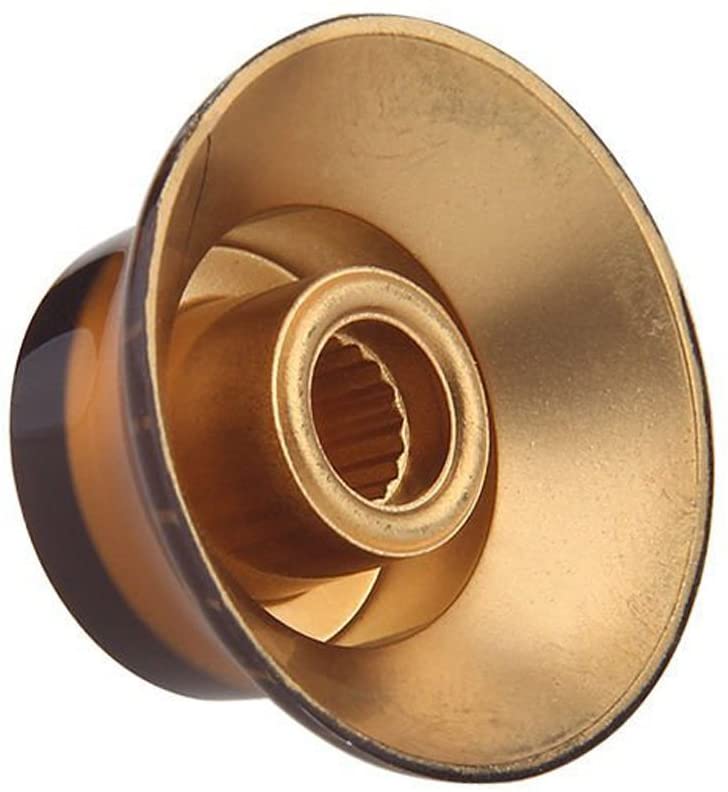 Musiclily Metric Top Hat Bell Knobs Tone Volume Control Knobs for Epiphone Les Paul SG Electric Guitar Amber (Set of 4) - Image 4