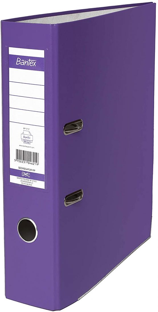 BANTEX 100551793 Lever Arch File A4 XXL 8 cm Pack of 20 Purple