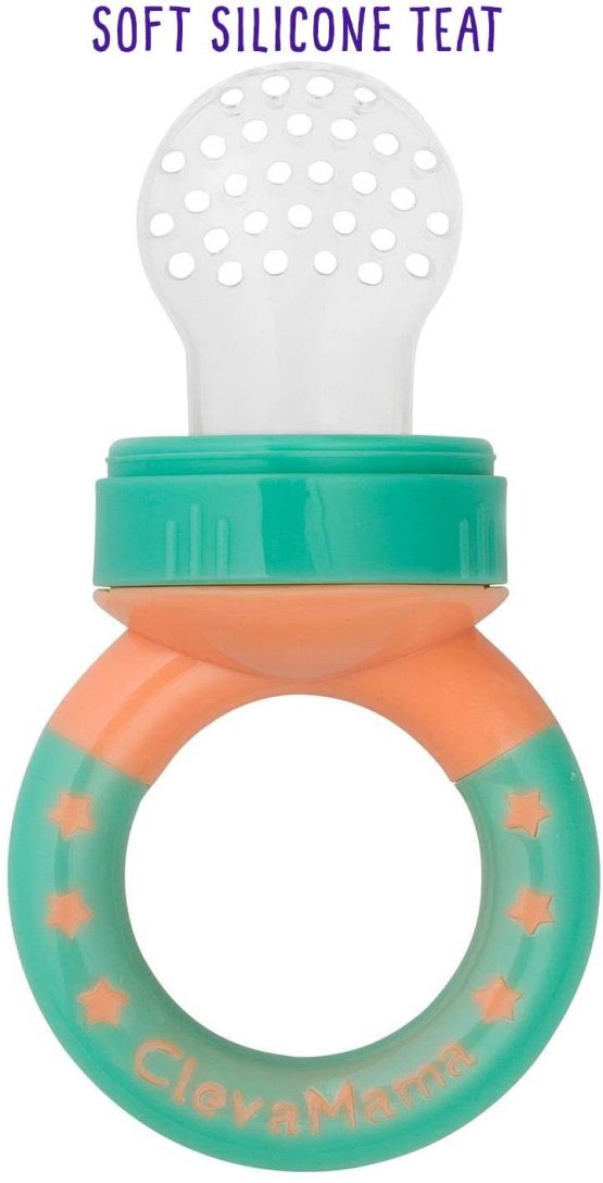 ClevaMama ClevaFeed Baby Fruit Feeder, Pacifier for Weaning and Teething with 1 Extra Silicone Teat (6 months+) - 5 g - Image 3