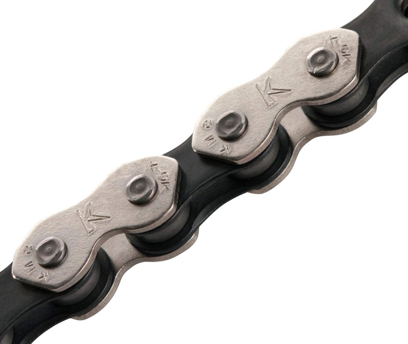 KMC Bike Chain K1, Heavy Duty BMX Chain, Unbeatable Strength & Great Looks, Single Speed Chain With Dynamic Configured Plates - Image 3