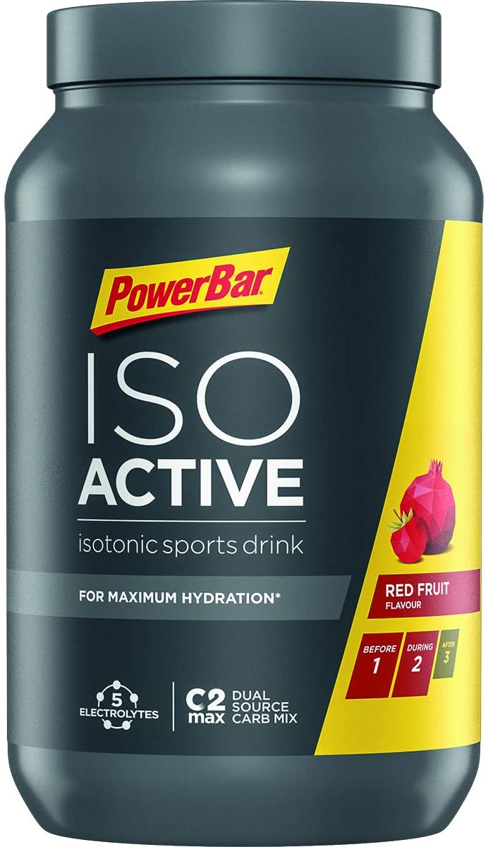 Powerbar - Isoactive - Red Fruit - 1320g - Isotonic sports drink - 5 electrolytes, Red Fruit Punch, 40 Servings