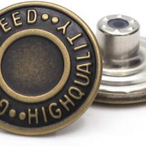 20mm GHQ Replacement Jean Tack Buttons No Sew Metal Buttons for Denims, Jeans, Jackets,12 Sets (Bronze)