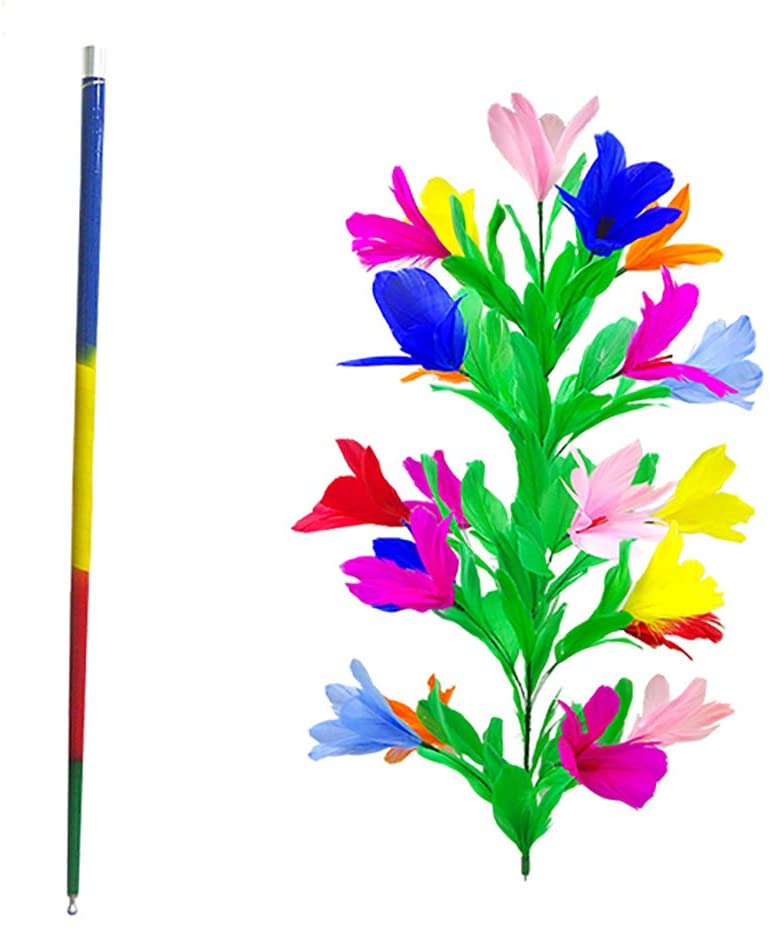 Enjoyer Vanishing Cane To Flower (21 flowers) Magic Tricks Metal Vanishing Cane Stage Flower Comedy Magician Props Classic Magic Illsuions