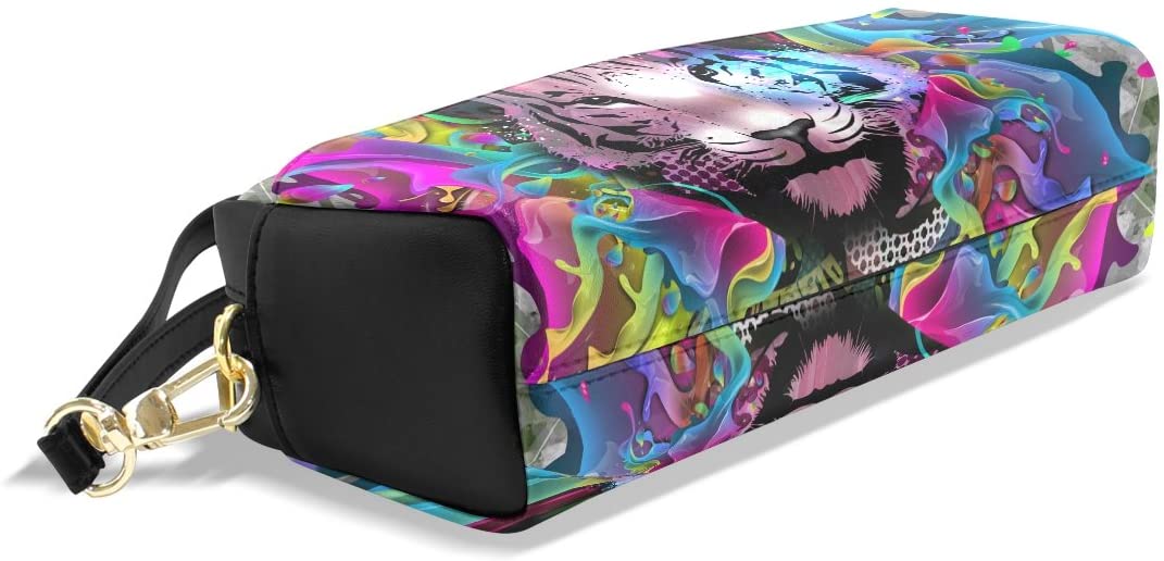ISAOA Large Capacity Pencil Case and PU Leather Pen Bag Color Tiger Zipper Stationery Supplies Pencil Pouch Comestic Makeup Bag for Girls and Boys - Image 4
