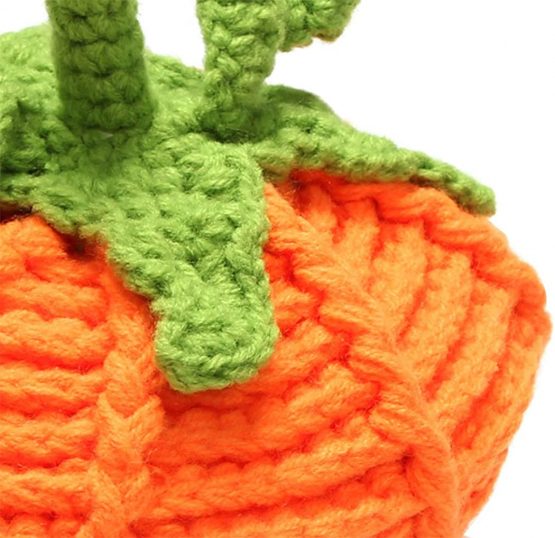 Hillento Baby Knit Pumpkin Hats, Newborn Unisex Baby Beanie Wool Pumpkin Knit Crochet Hats for Halloween Caps, Photography Prop Hat - Image 3
