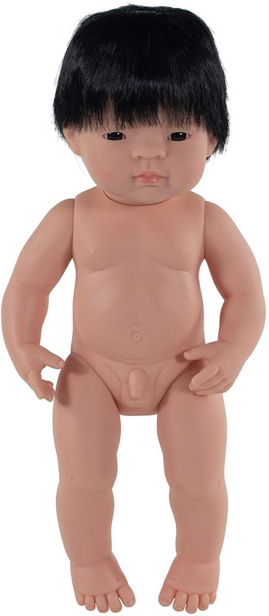 Miniland Miniland31055 Baby Doll Asian Boy W/O Underwear, Multi-Color - Image 2