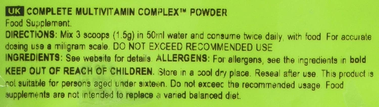 Bulk Multivitamin Complex Powder, 30 Vitamins, Minerals & Other Active Ingredients, 100 g, 33 Servings, Packaging May Vary - Image 3