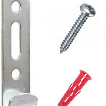 J Wall Hook Picture Hanging Heavy Duty & Fixings 5 Pack