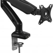 Ewent Gas Spring Table Mount for 1 Monitor up to 32 Inches with VESA Mount Black