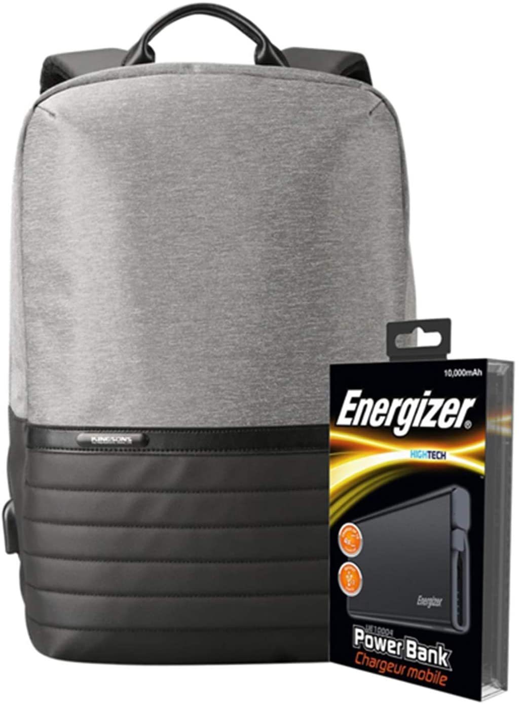 Energizer EPB001 Laptop Charging Bag with UE10004 Power Bank - Grey