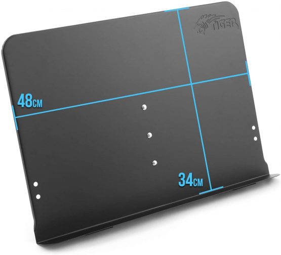 TIGER MUS47-BK Desktop Sheet Music Stand Adjustable Tabletop Book Stand 48 x 34cm - Image 4