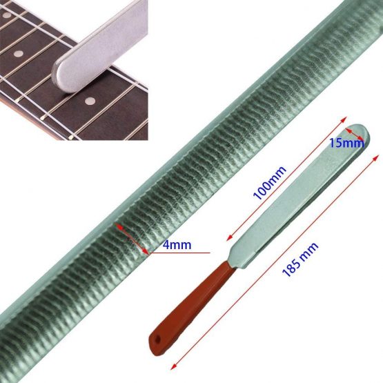 Guitar Polish Tools Set Guitar Fret Crowning File, Fret Rocker, Fingerboard Protectors Set Fret Dressing Tool Kit - Image 2