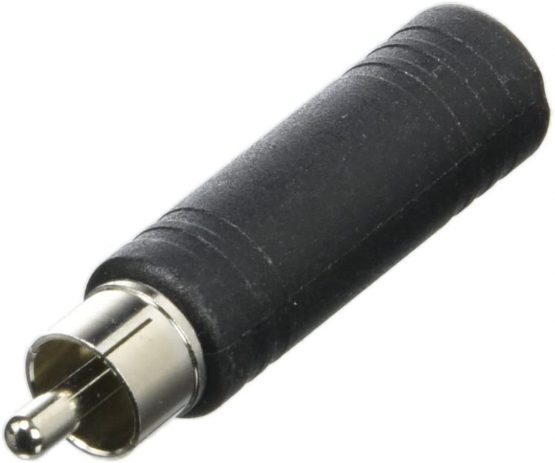Accu Cable RCA to 6.3mm Jack Coupler Adapter Plug