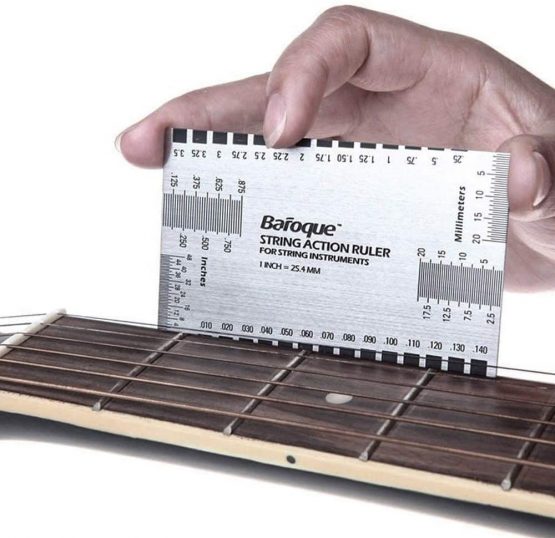 Guitar Ruler String Action Ruler Gauge Tool for Electric Bass Acoustic Guitar Mandolin Banjo (Ruler) - Image 2