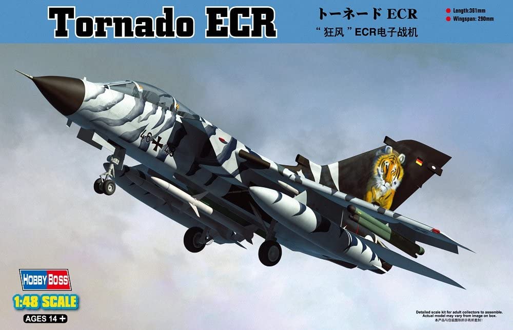 Hobbyboss 1:48 Scale Tornado ECR Assembly Kit, multicoloured, 11.4 x 13.708 x 4.875 inches