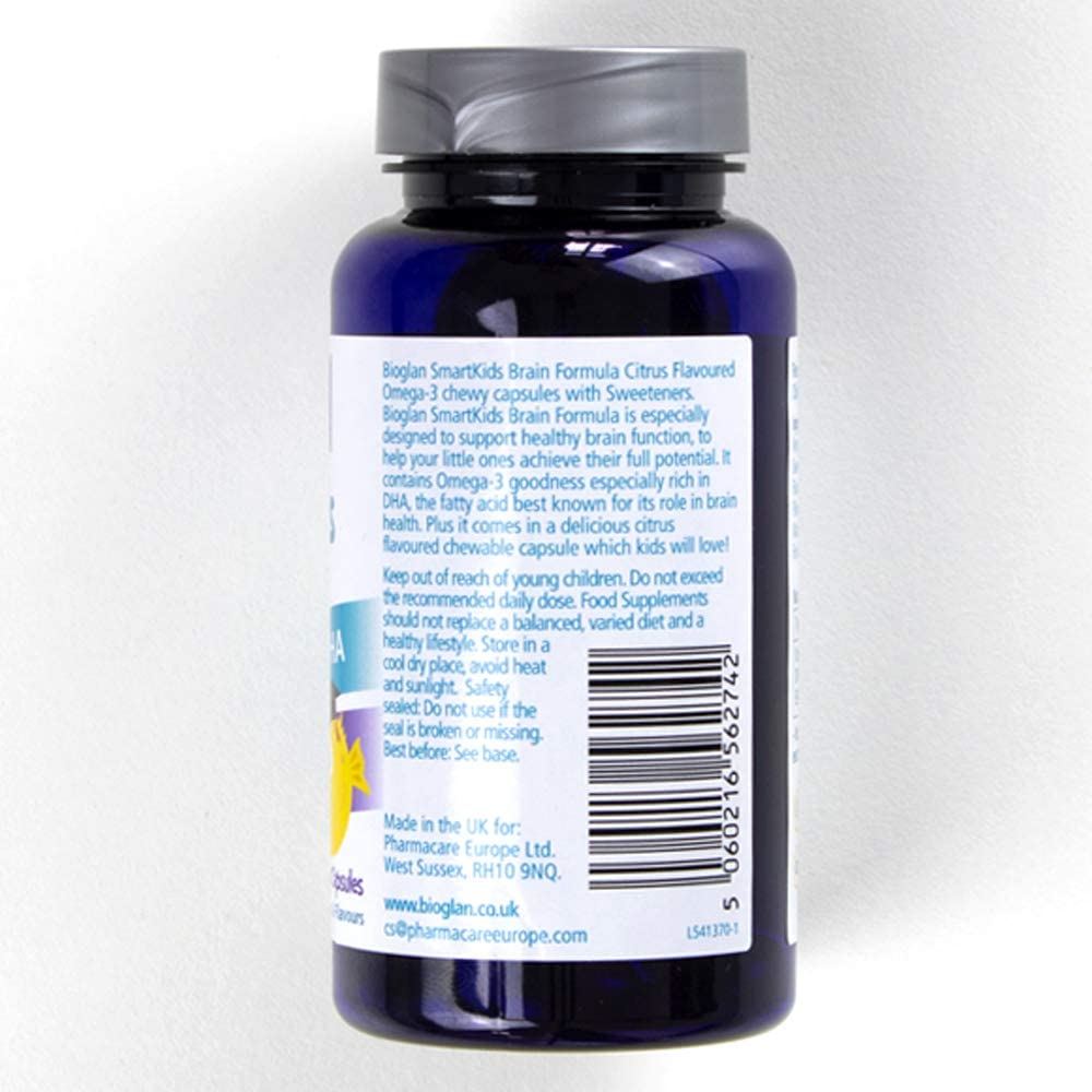 Bioglan SmartKids Brain Formula, Blue, 30 count (Pack of 1) - Image 3