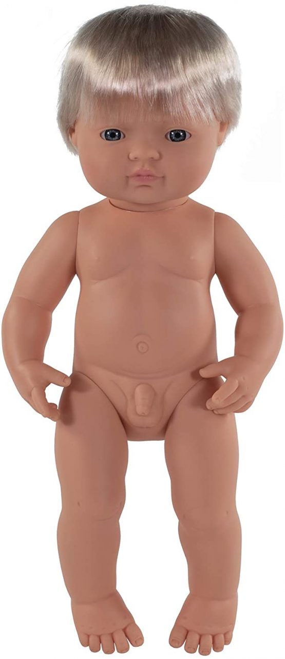 Miniland Miniland31051 Baby Doll European Boy W/O Underwear, Multi-Color - Image 2