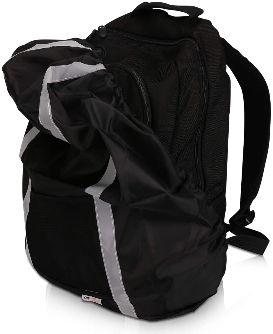 kwmobile High Visibility Backpack Cover Reflective WaterResistant Hi