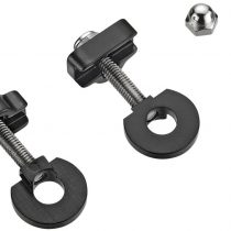 Cervus 2 PCS Alloy Freestyle/Fixie Chain Tugs Tensioners Adjusters 14mm Axles, Black