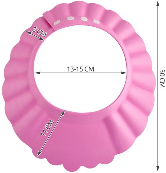 ISO TRADE Shower Cap for Toddler -Shower Hat pink/ blue Safe Shampoo Shower Protection Bath 1835, Color:pink - Image 2