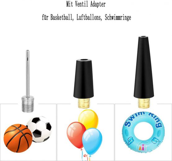 SZSHIMAO Bike Valve Adapter Bicycle Valve Adaptor Converter (DV/AV/SV) Ball Needle Nozzle Ball Pump Needle Set for Compressor Bike Floor Pump Air Pump Ball Pump 10-Pcs - Image 3