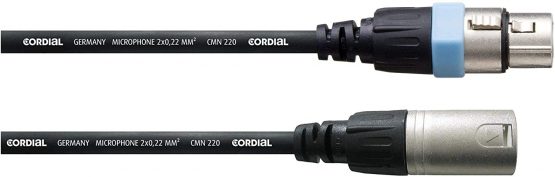 Cordial Intro CCM 1.5 FM 1.5 m XLR (3-Pin) XLR (3-Pin) Black Audio Cable