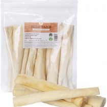 JR Pet Products 250g 6" Beef Bull Cow Tails Dog Treat Dental Chew Low Odour Like Pizzle