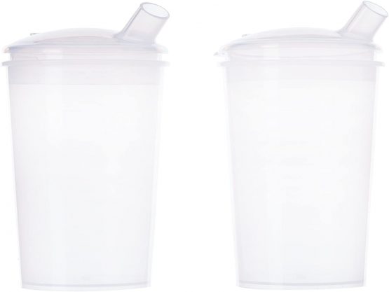 Homecraft Feeding Cups, Drinking and Eating Aid, Safe Plastic, For Elderly/Disabled Users, Standard, 250ml