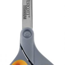 Westcott E-30493 00 Softgrip Scissors 11 cm Titanium Nitride Stainless Steel Blades Grey/Yellow 23 cm