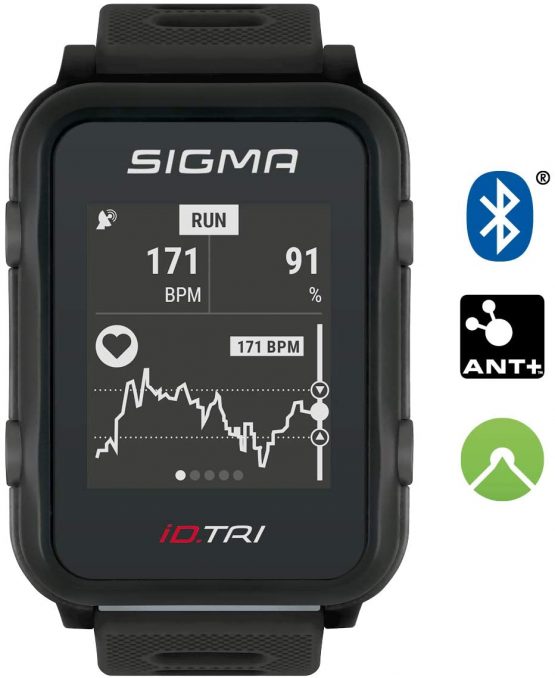 Sigma Sport iD Triathlon GPS Watch with Multisport Training Mode, Wrist-Based Heart Rate, Outdoor Navigation, Lightweight and Waterproof - Image 2