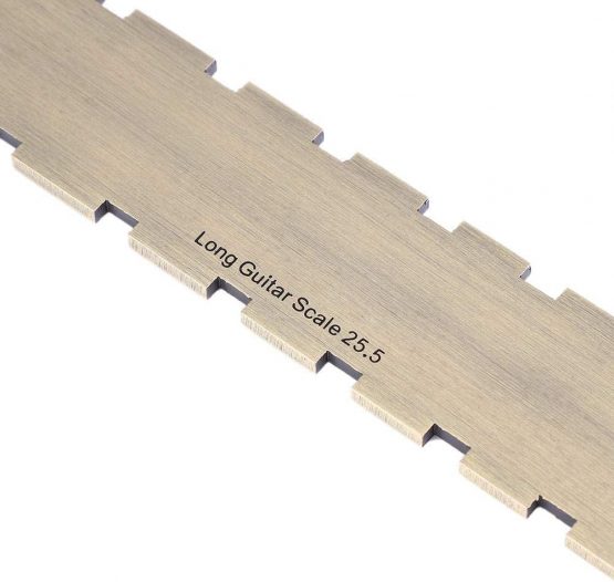 Guitar Straight Edge, RiToEasysports Practical 24.75 Notched Fret Board Straight Edge Luthiers Tool for Guitars Neck Leveling - Image 2