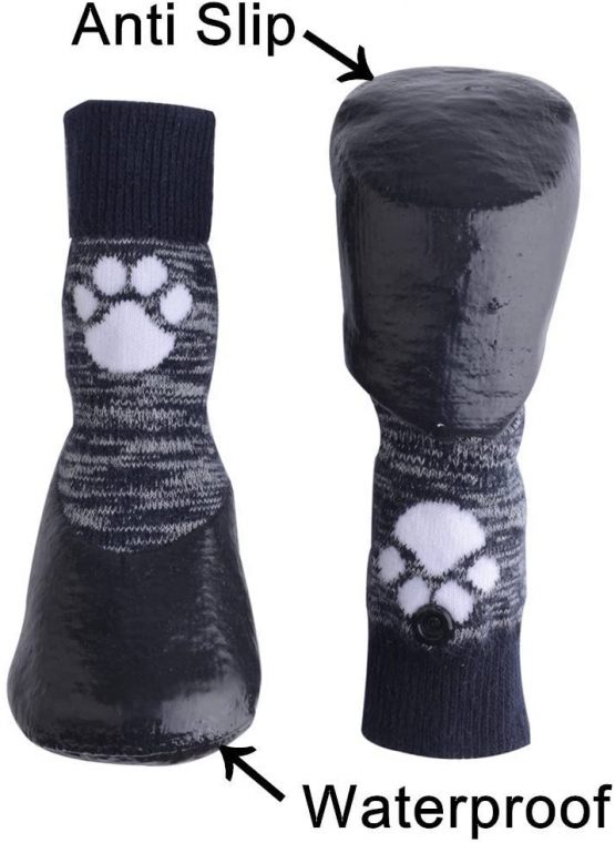 HOMIMP Dog Socks Anti Slip with Straps Traction Control Waterproof Paw Protector, XL - Image 2