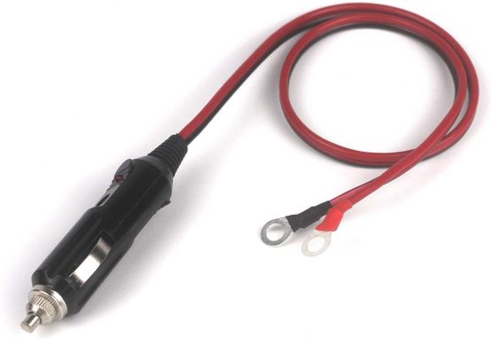 Car Cigarette Lighter Male Socket to O Ring Terminal Connector with 20A Fuse for Car Inverter,Air Pump,Electric Cup,Car Audio,Car MP3,etc 12V 24V 1.6FT - Image 3