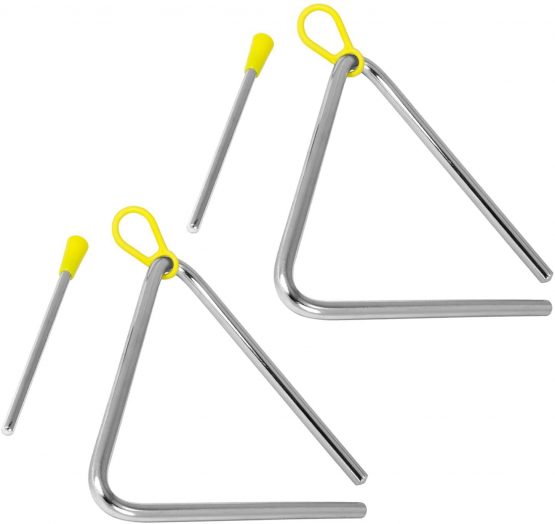 Tiger 15cm Pack of 2 Triangle Instrument with Beater