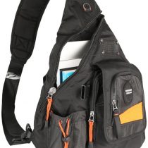 Innturt Large Sling Bag Backpack Pack 13" 14" Laptop Bag Satchel School Travel Black